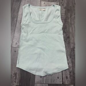 We The Free Mint Green Ribbed Tank Top